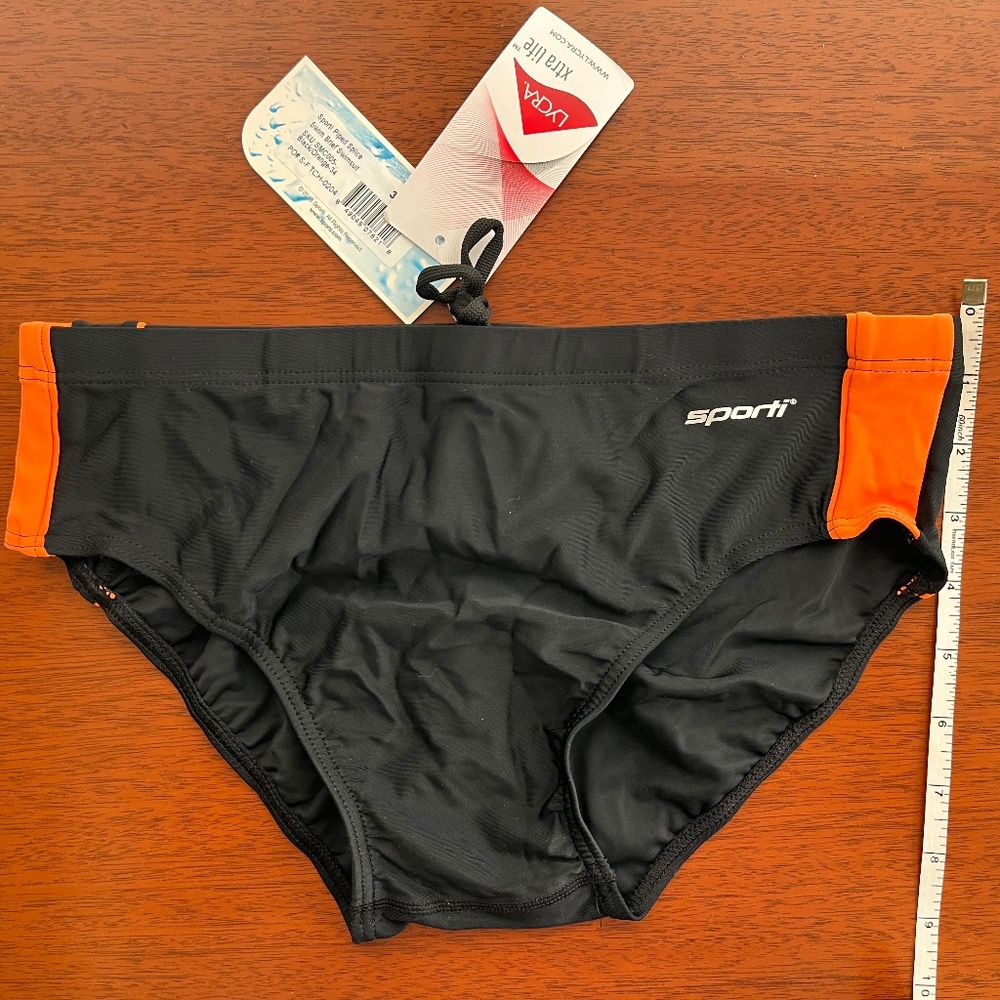 SpSporti Piped Splice Brief Swimsuit Men Size 34 NWT